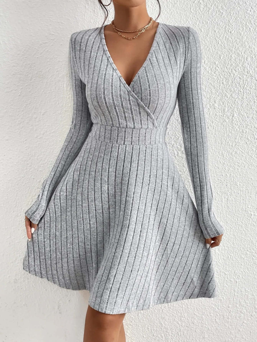 Free Shipping! I Elegant Knit Long Sleeve Bodycon Dress - VERRANOO