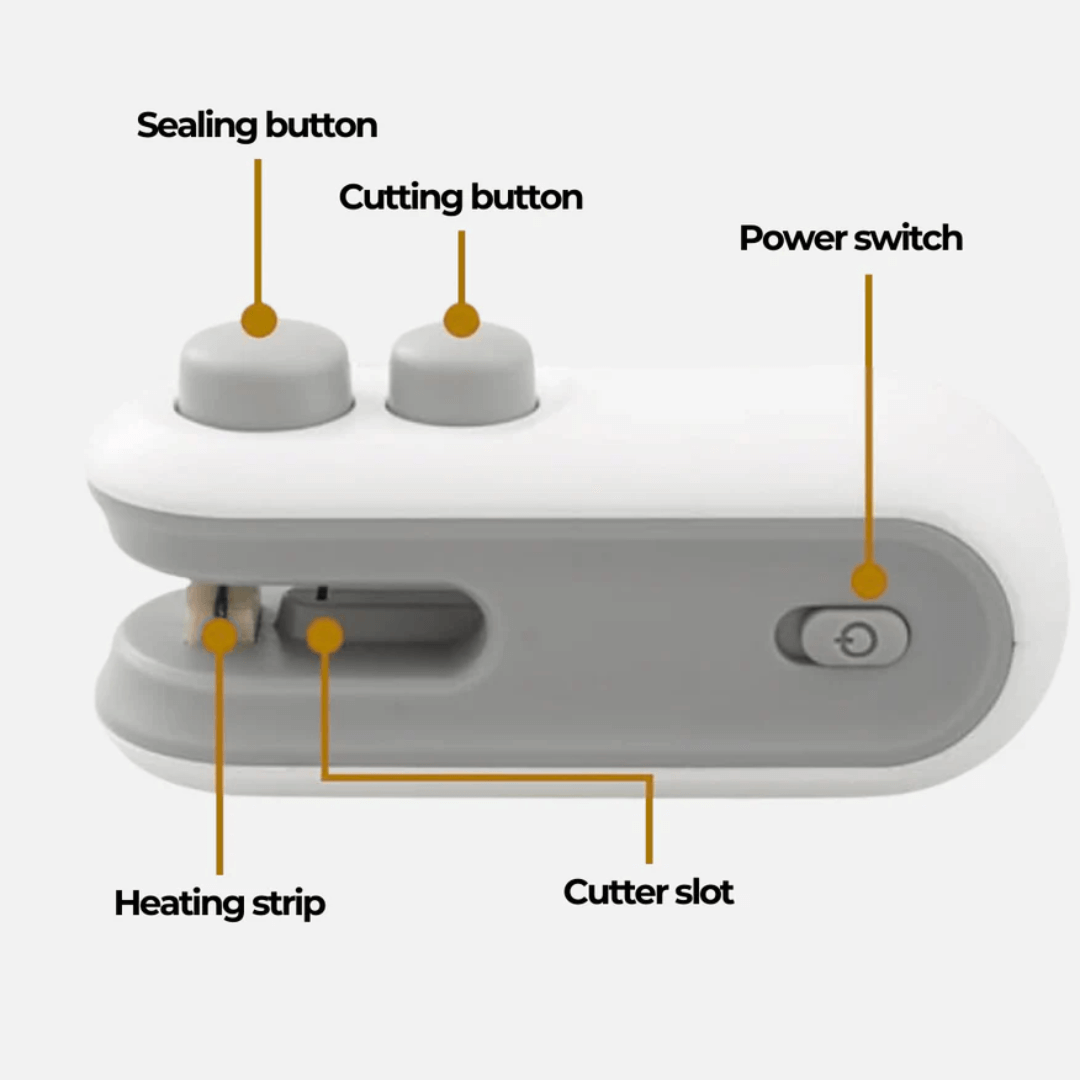 FreshLock Pro™ 2 - in - 1 Mini Bag Sealer - VERRANOO