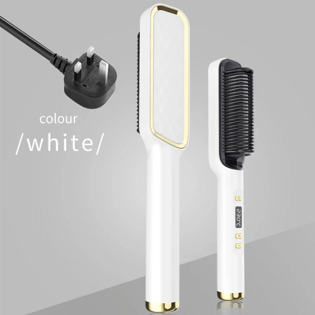 GlowEase™ Electric Hot Comb Straightener Brush - VERRANOO