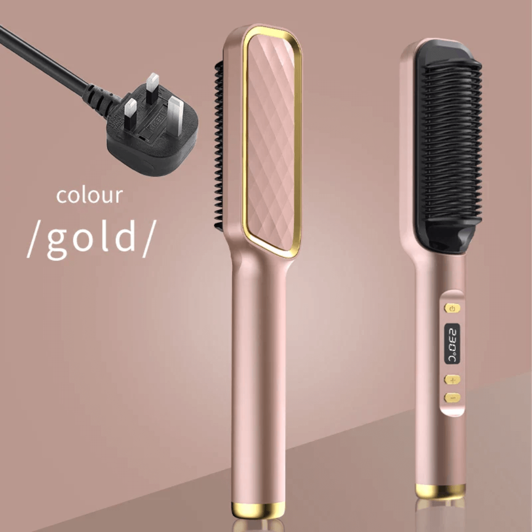 GlowEase™ Electric Hot Comb Straightener Brush - VERRANOO