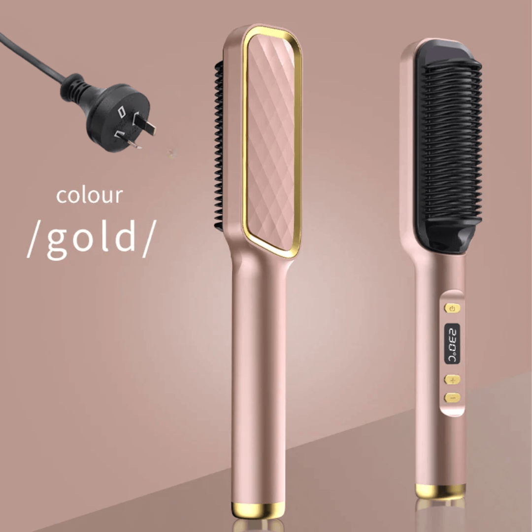 GlowEase™ Electric Hot Comb Straightener Brush - VERRANOO