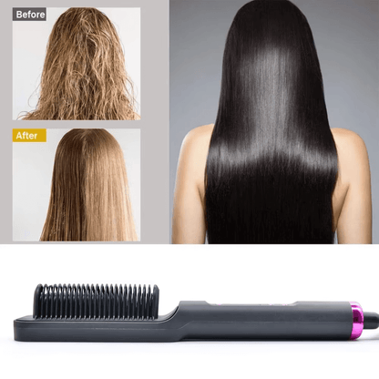 GlowEase™ Electric Hot Comb Straightener Brush - VERRANOO