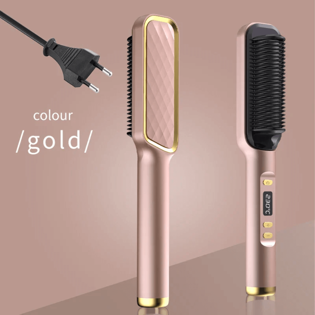 GlowEase™ Electric Hot Comb Straightener Brush - VERRANOO