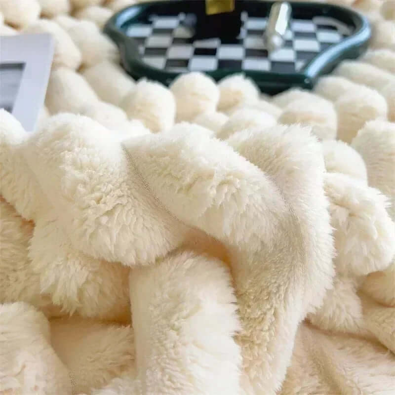 Cozy Autumn & Winter Rabbit Plush Blanket