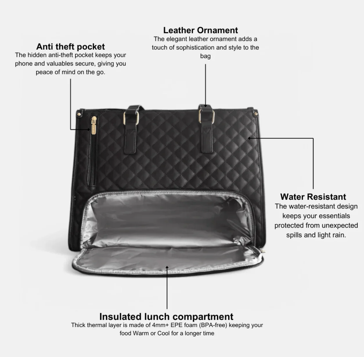 GranBag™ 2 in 1 Tote Bag Lunch Bag Combo