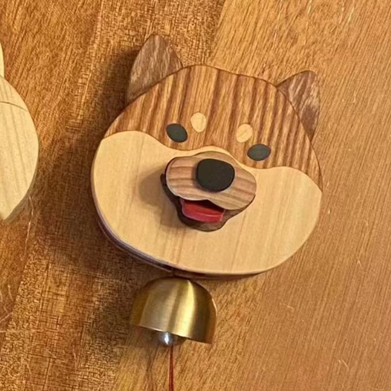 InuCharm™ Wooden Shiba Inu Wind Chime Doorbell - VERRANOO