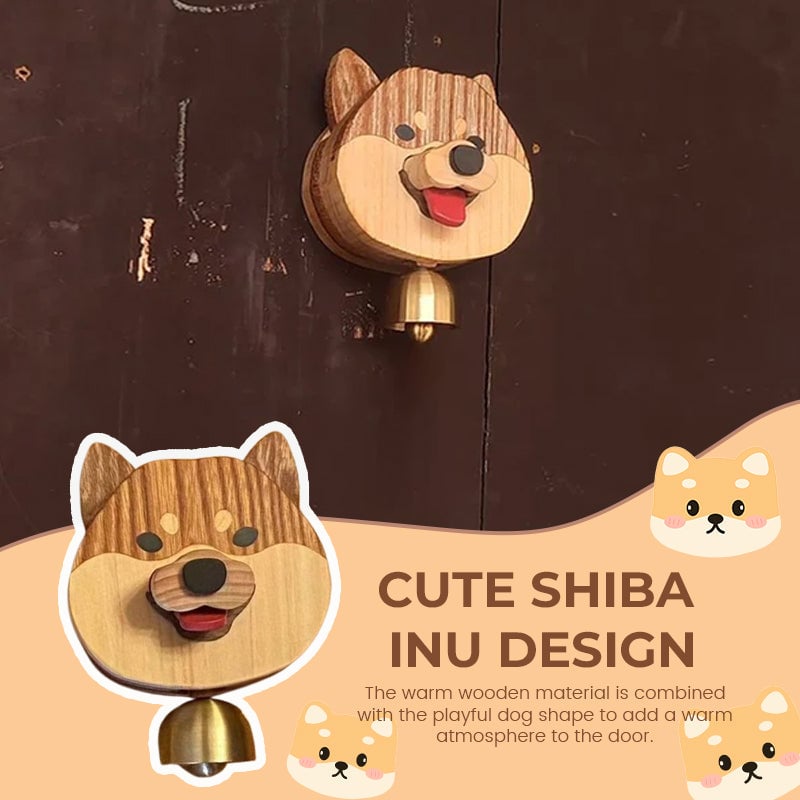 InuCharm™ Wooden Shiba Inu Wind Chime Doorbell - VERRANOO