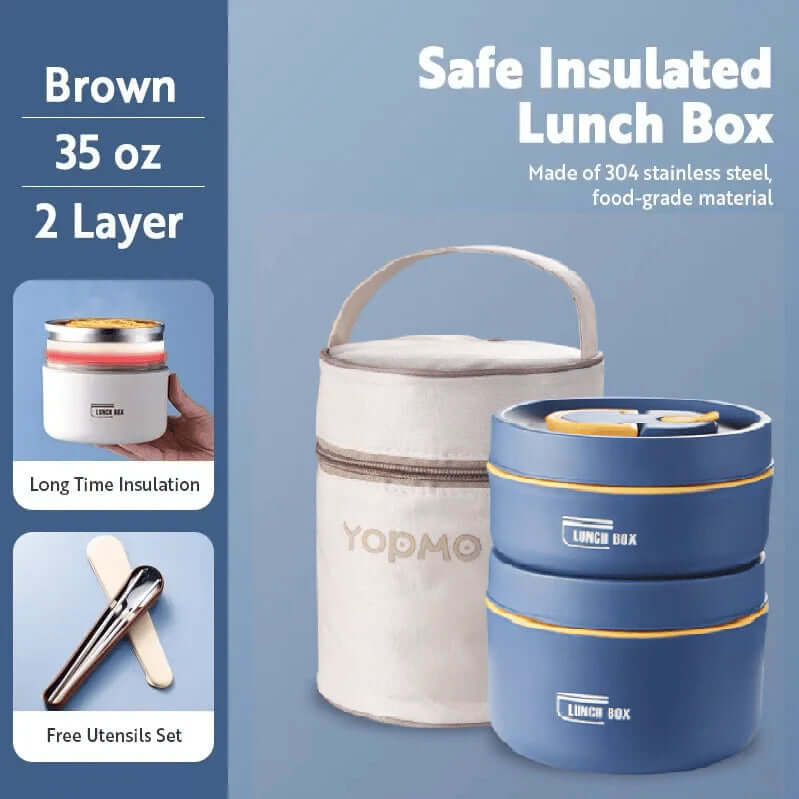 Last Day 50% OFF I SafePort™ Portable Insulated Lunch Container Set - Free Shipping!! - VERRANOO