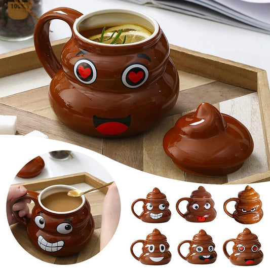 LaughSips™ Poop Ceramic Coffee Cup (480ml) - VERRANOO