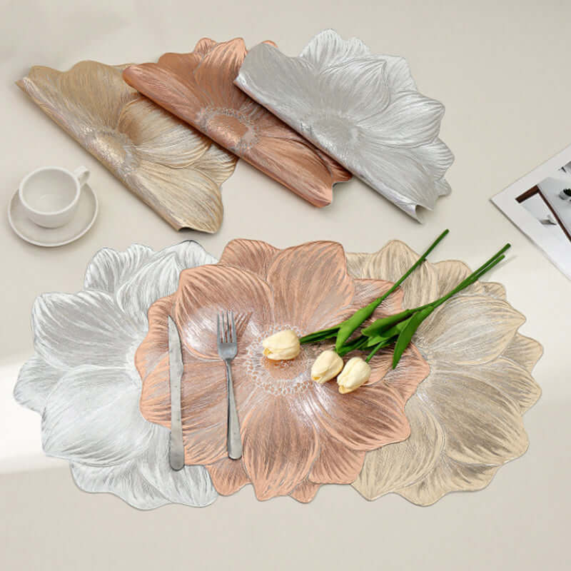 Lotus - Shaped Heat - Resistant and Washable Placemat - VERRANOO