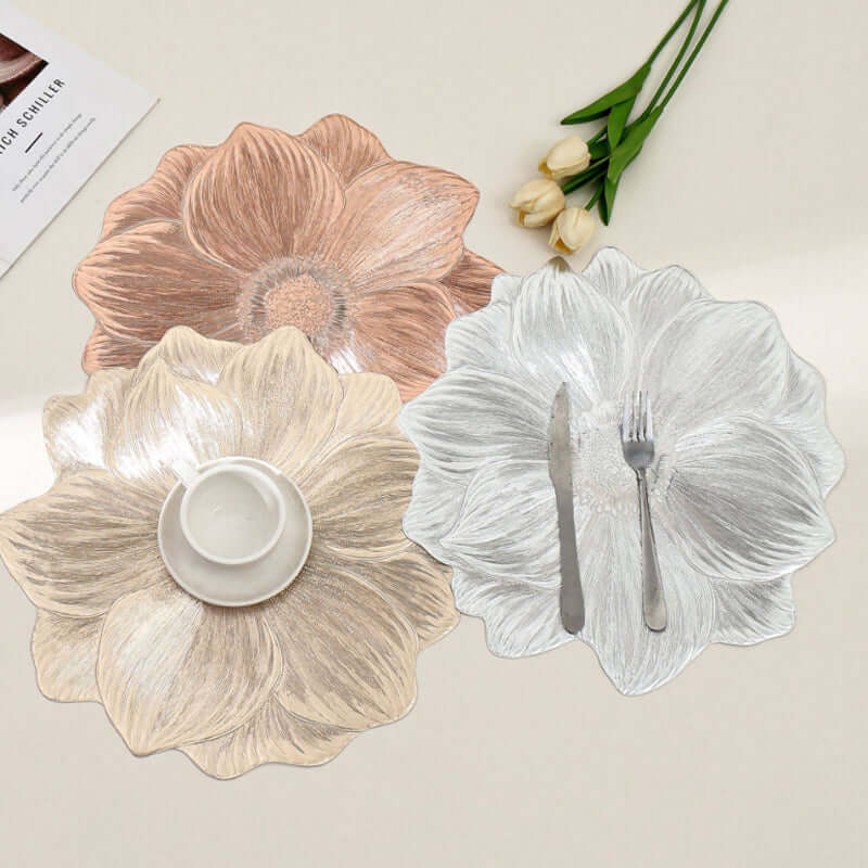 Lotus - Shaped Heat - Resistant and Washable Placemat - VERRANOO