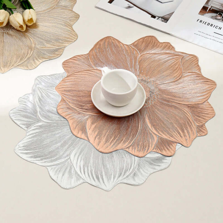 Lotus - Shaped Heat - Resistant and Washable Placemat - VERRANOO