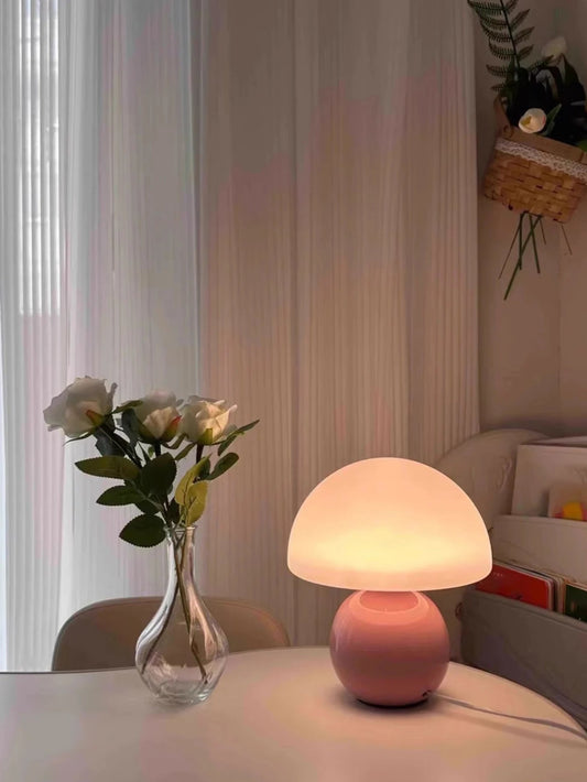 LumiGlow™ Aesthetic Pastel Mushroom USB Table Lamp - VERRANOO