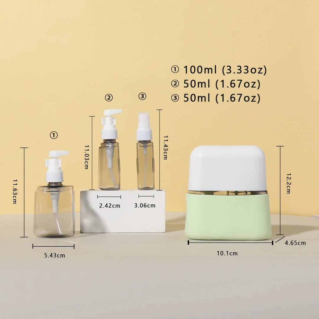 Mini Shampoo Dispenser Portable Travel Bottle Set - VERRANOO