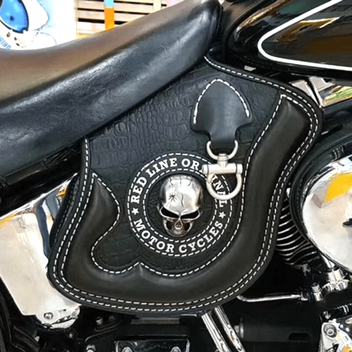 MotoShield Pro Leather Side Saddle Heat Shield Deflector - VERRANOO