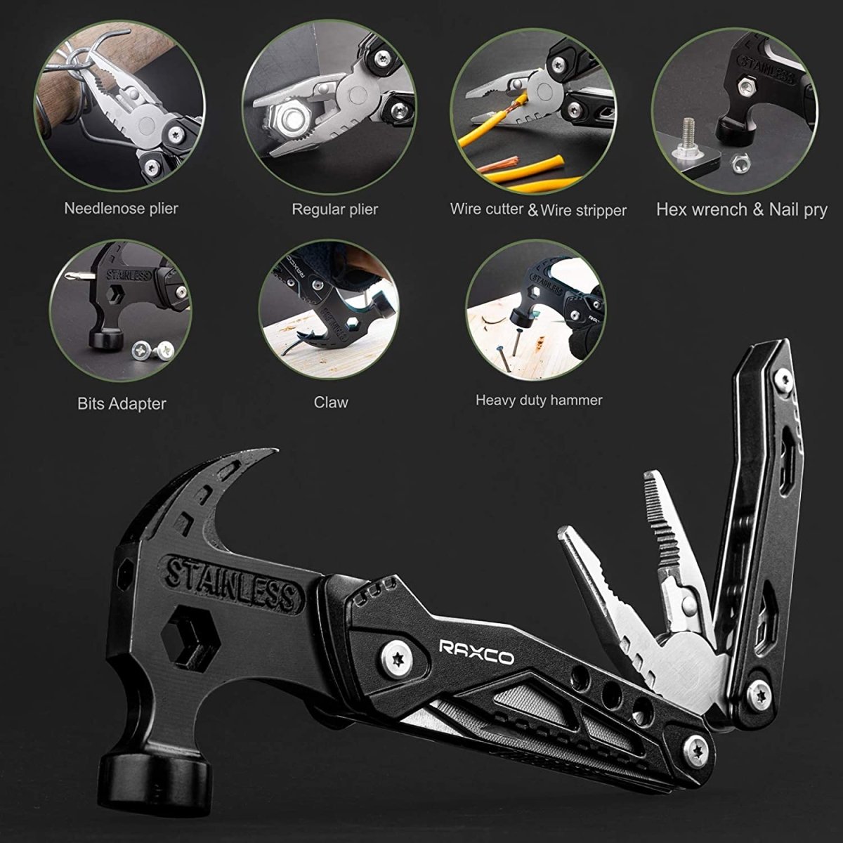 Multi - Tool Hammer with Power Pliers - VERRANOO