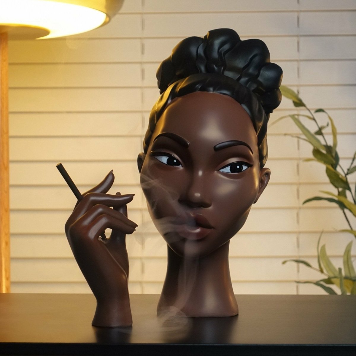 MystiAura Black Woman Incense Burner - VERRANOO