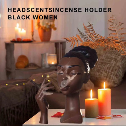 MystiAura Black Woman Incense Burner - VERRANOO