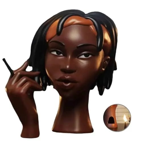 MystiAura Black Woman Incense Burner - VERRANOO