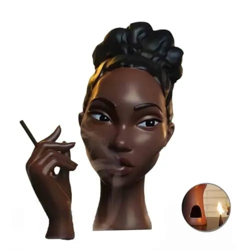 MystiAura Black Woman Incense Burner - VERRANOO