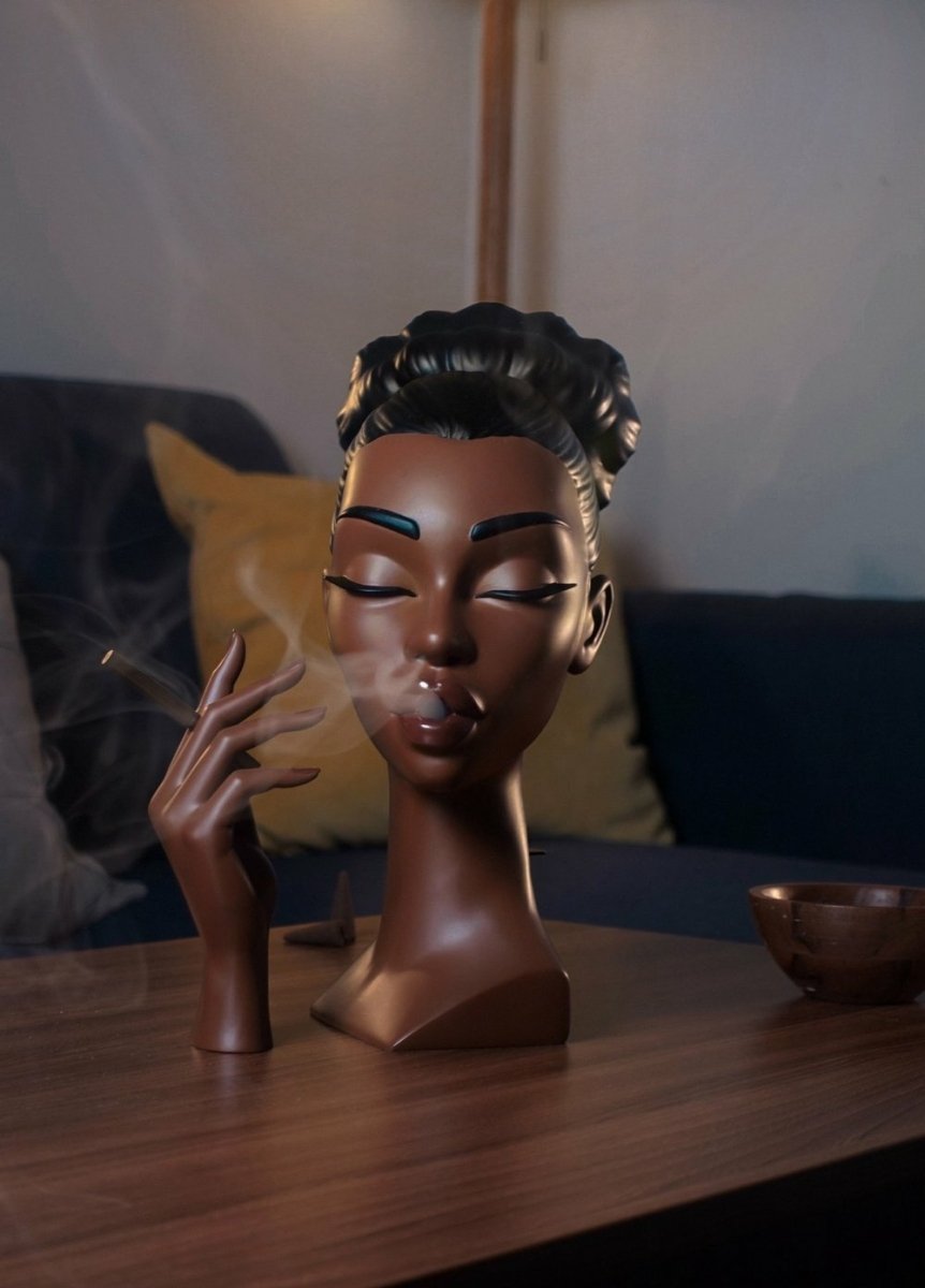 MystiAura Black Woman Incense Burner - VERRANOO