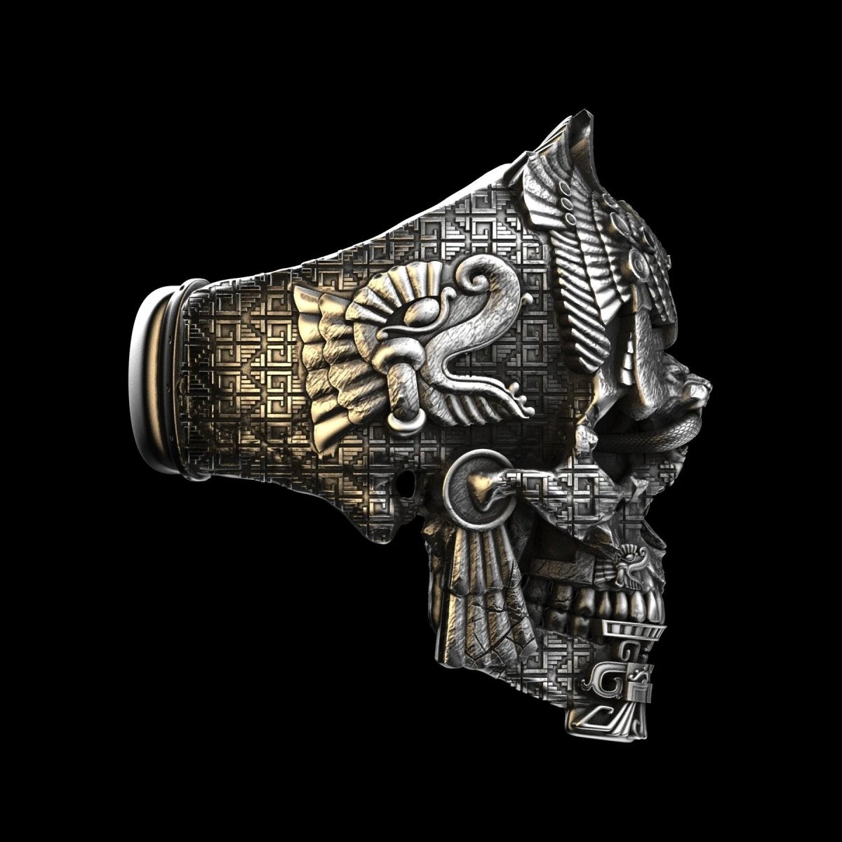 MysticEdge Black Skull Ring - VERRANOO