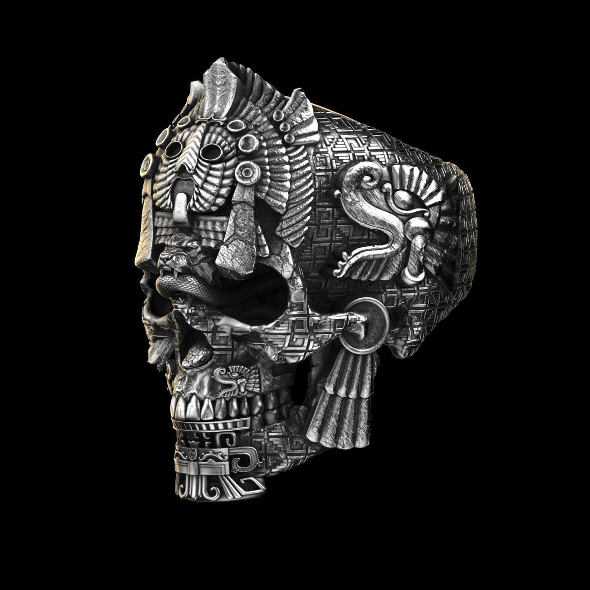 MysticEdge Black Skull Ring - VERRANOO