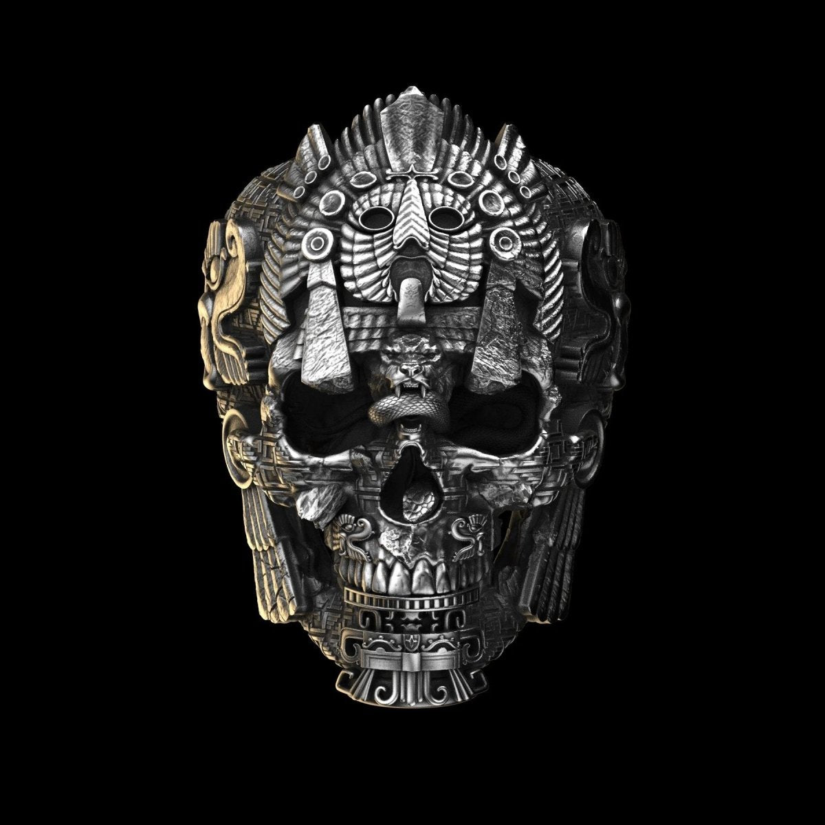 MysticEdge Black Skull Ring - VERRANOO