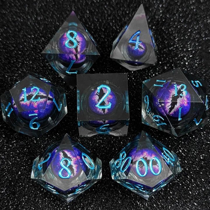 MythicDice: Cthulhu Two - Color Dragon Eye Movable DND Dice - VERRANOO