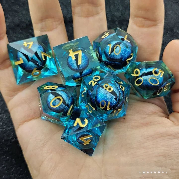 MythicDice: Cthulhu Two - Color Dragon Eye Movable DND Dice - VERRANOO