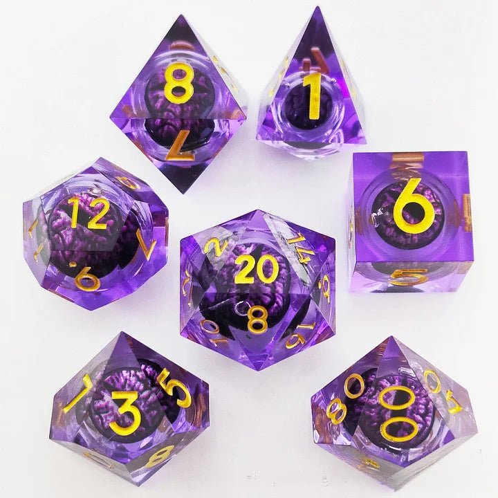 MythicDice: Cthulhu Two - Color Dragon Eye Movable DND Dice - VERRANOO