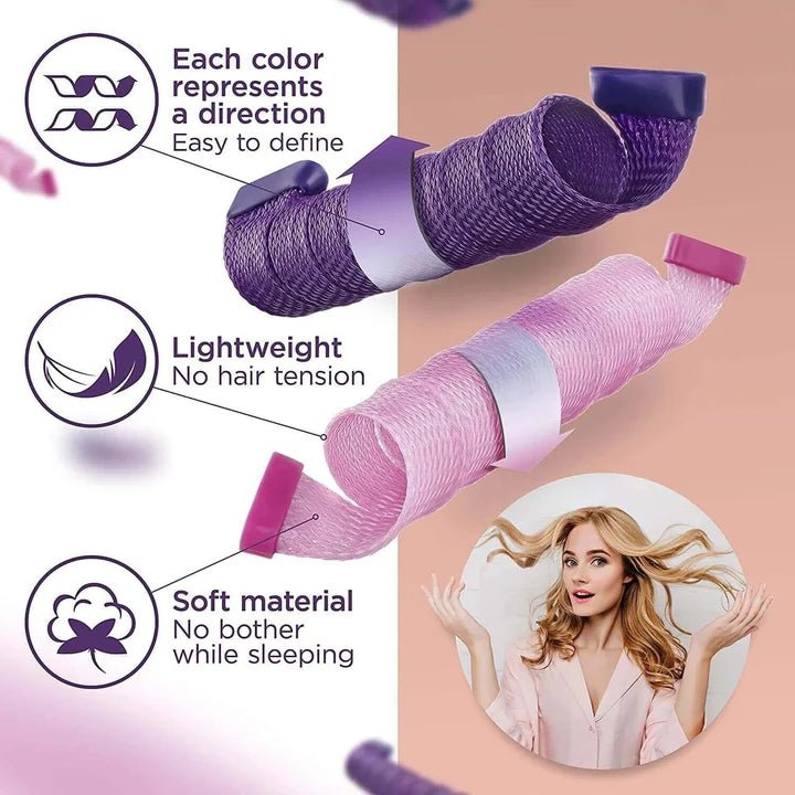 NiceCurls™ Spiral Ripple Hair Curlers (24pcs Set) - VERRANOO