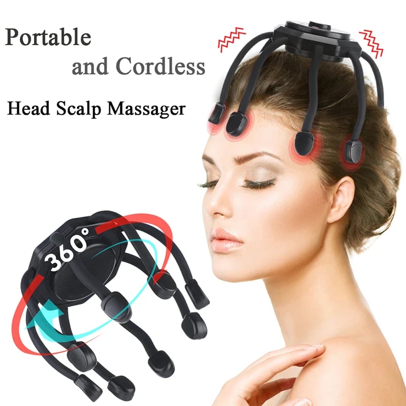 OctoRelax Pro – The Ultimate Electric Octopus Head Massager - VERRANOO