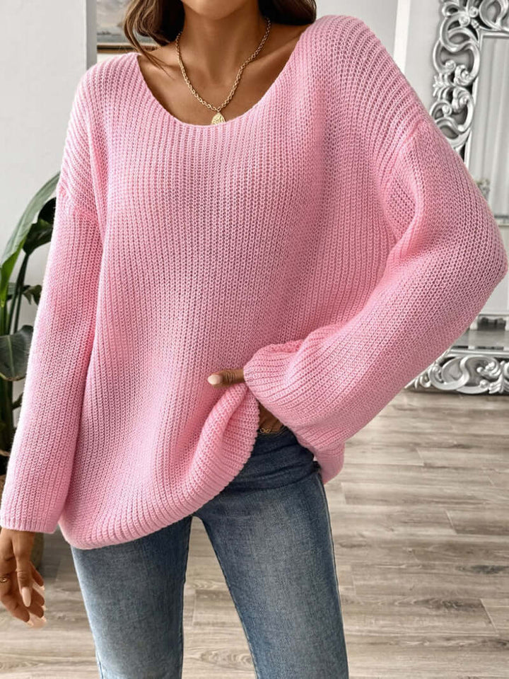 One - Shoulder Hazel Loose Sweater - VERRANOO