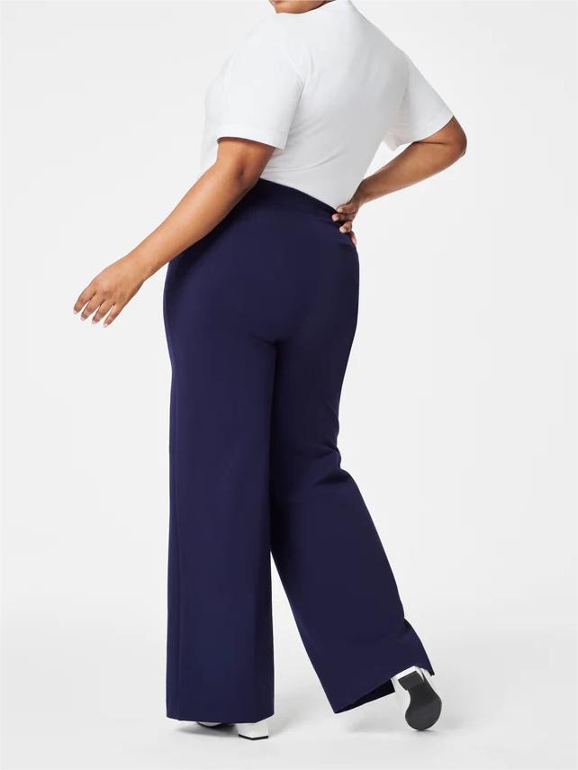 OpraStyle Luxe – Tummy Control Button Wide Leg Pant - VERRANOO