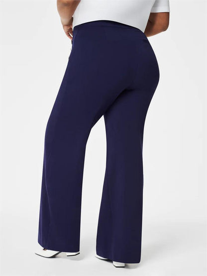 OpraStyle Luxe – Tummy Control Button Wide Leg Pant - VERRANOO