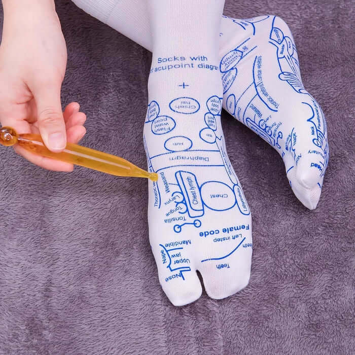 Reflexology Chart Socks - Free Shipping Today! - VERRANOO