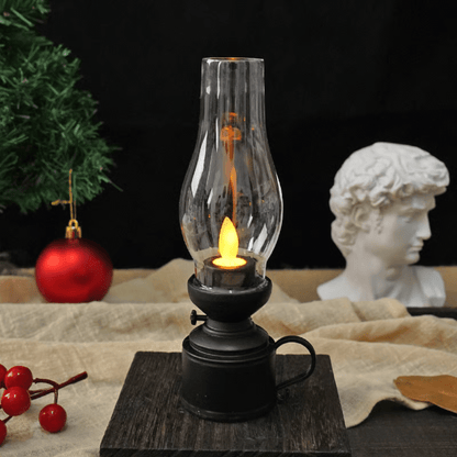 RetroGlow Vintage LED Kerosene Lamp - VERRANOO