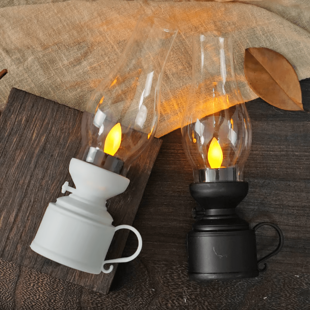 RetroGlow Vintage LED Kerosene Lamp - VERRANOO