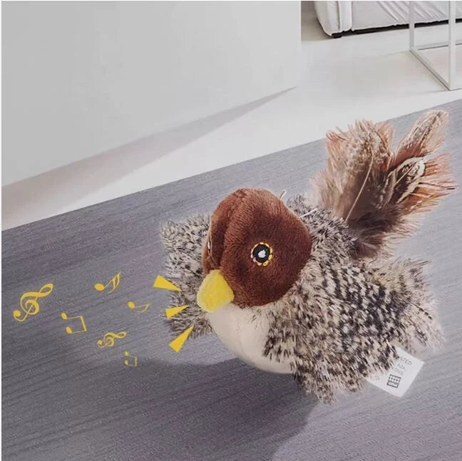 CheerPet™ Interactive and Automatic Chirping Bird Cat Toy for Cat Exercise