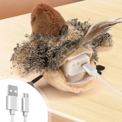 CheerPet™ Interactive and Automatic Chirping Bird Cat Toy for Cat Exercise