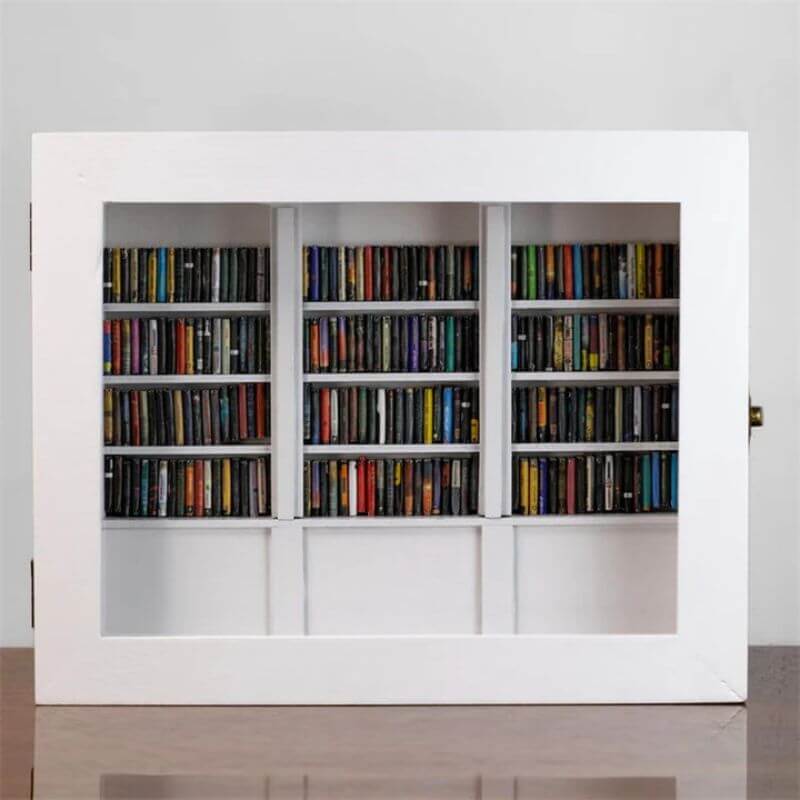 SerenityBook™ Anxiety - Relief Bookshelf (Includes 200 Books) - VERRANOO