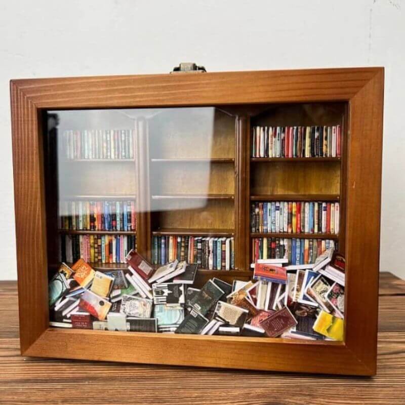 SerenityBook™ Anxiety - Relief Bookshelf (Includes 200 Books) - VERRANOO