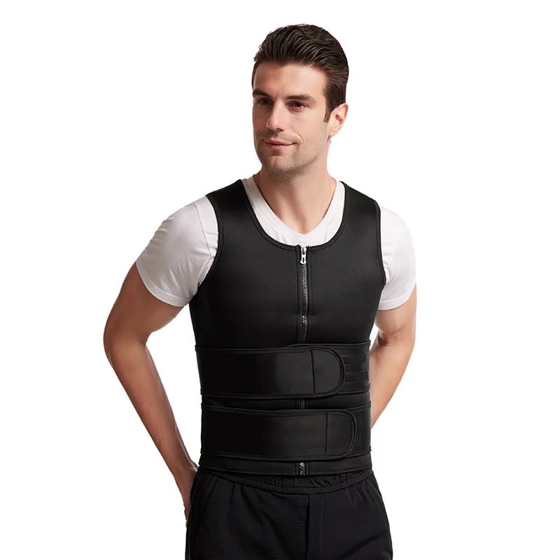 ShapeMaster Elite – Men's Body Shaper Sauna Vest Waist Trainer - VERRANOO