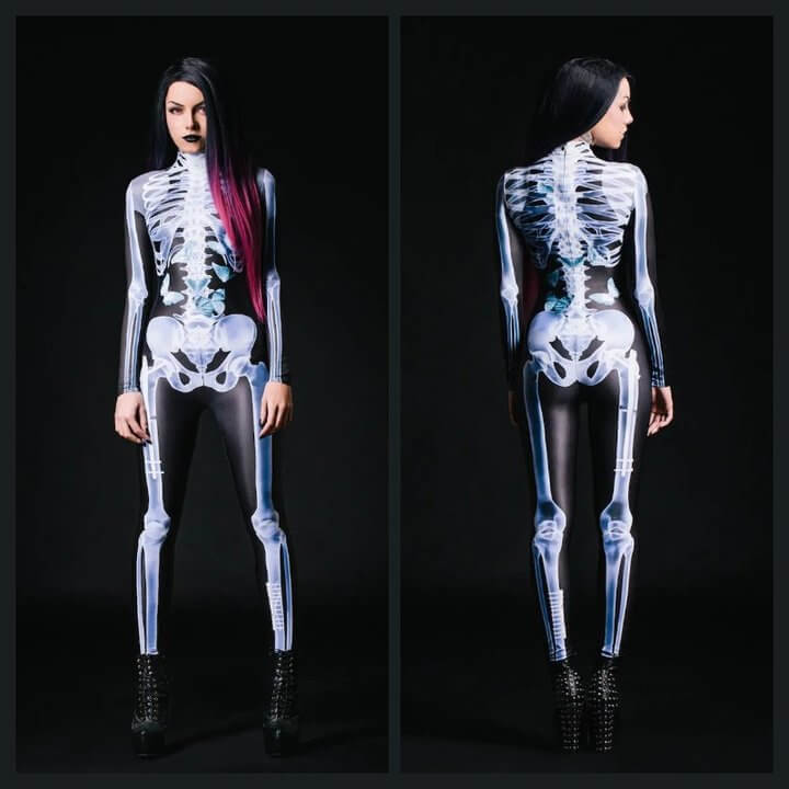 Skeleton Full Bodysuit - VERRANOO