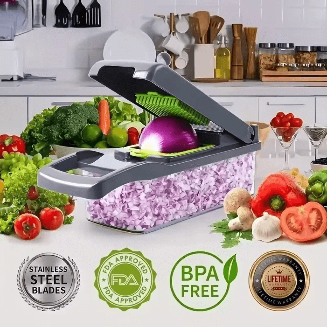 SliceMaster™ 16 - in - 1 Multifunctional Vegetable Chopper - VERRANOO