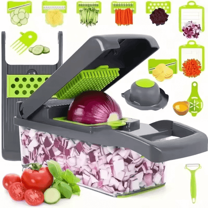 SliceMaster™ 16 - in - 1 Multifunctional Vegetable Chopper - VERRANOO