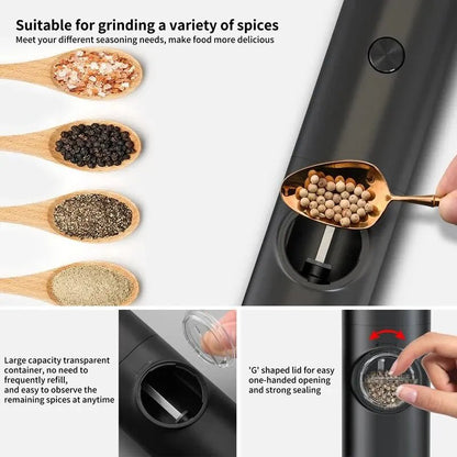 SpiciPot Electric Pepper And Salt Grinder - VERRANOO