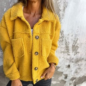 Cozy Elegance Women's Warm Cropped Jacket