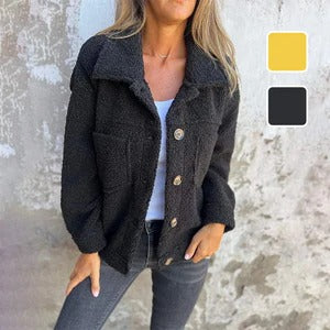 Cozy Elegance Women's Warm Cropped Jacket